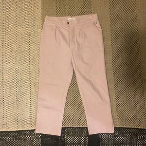 Rachel Comey Light Pink Capri Side Zip Pant